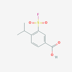 3-(Fluorosulfonyl)-4-(propan-2-yl)benzoic acid