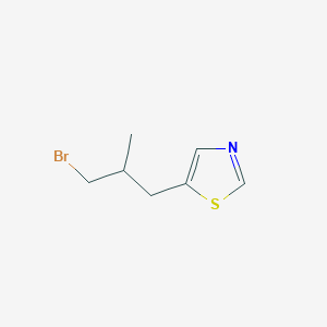 5-(3-Bromo-2-methylpropyl)-1,3-thiazole