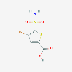 4-Bromo-5-sulfamoylthiophene-2-carboxylic acid