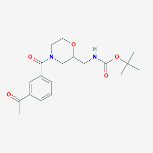 tert-Butyl N-{[4-(3-acetylbenzoyl)morpholin-2-yl]methyl}carbamate