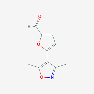 5-(Dimethyl-1,2-oxazol-4-YL)furan-2-carbaldehyde