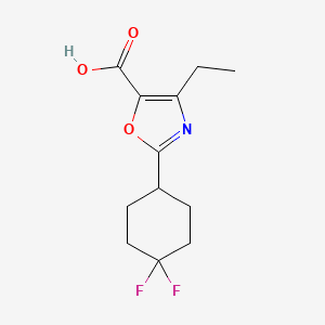 2-(4,4-Difluorocyclohexyl)-4-ethyl-1,3-oxazole-5-carboxylic acid