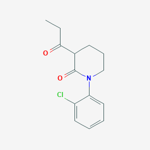 1-(2-Chlorophenyl)-3-propanoylpiperidin-2-one