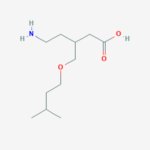 5-Amino-3-[(3-methylbutoxy)methyl]pentanoic acid