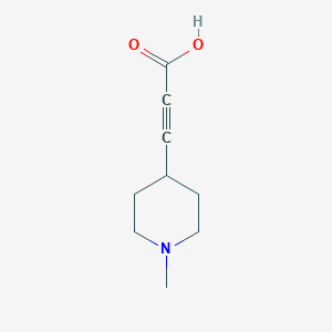 3-(1-Methylpiperidin-4-yl)prop-2-ynoic acid