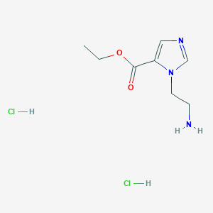 Ethyl 1-(2-aminoethyl)-1H-imidazole-5-carboxylate dihydrochloride