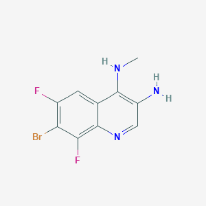 7-Bromo-6,8-difluoro-N4-methylquinoline-3,4-diamine