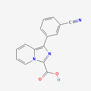 1-(3-Cyanophenyl)imidazo[1,5-a]pyridine-3-carboxylic acid