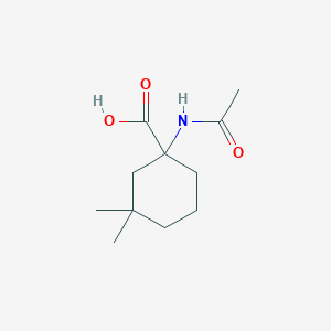 1-Acetamido-3,3-dimethylcyclohexane-1-carboxylic acid