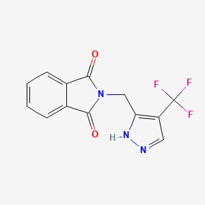 2-{[4-(trifluoromethyl)-1H-pyrazol-3-yl]methyl}-2,3-dihydro-1H-isoindole-1,3-dione