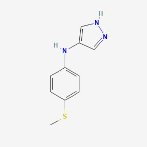 N-[4-(Methylsulfanyl)phenyl]-1H-pyrazol-4-amine