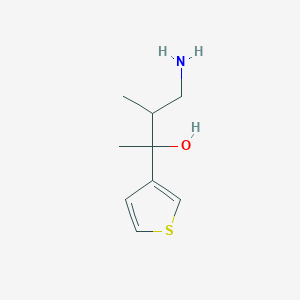 4-Amino-3-methyl-2-(thiophen-3-yl)butan-2-ol