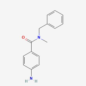 molecular formula C15H16N2O B1320354 4-氨基-N-苄基-N-甲基苄酰胺 CAS No. 85592-78-5