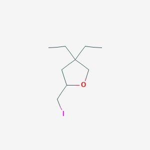 4,4-Diethyl-2-(iodomethyl)oxolane