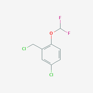 4-Chloro-2-(chloromethyl)-1-(difluoromethoxy)benzene