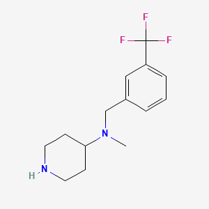 N-Methyl-N-{[3-(trifluoromethyl)phenyl]methyl}piperidin-4-amine