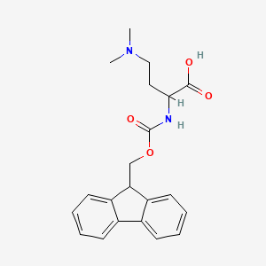 molecular formula C21H24N2O4 B13203550 4-(dimethylamino)-2-(9H-fluoren-9-ylmethoxycarbonylamino)butanoic acid 