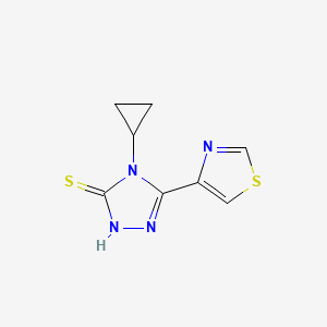 4-Cyclopropyl-5-(1,3-thiazol-4-YL)-4H-1,2,4-triazole-3-thiol