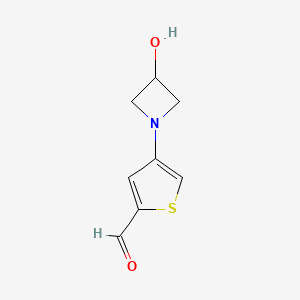 4-(3-Hydroxyazetidin-1-yl)thiophene-2-carbaldehyde