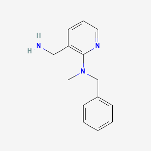 molecular formula C14H17N3 B1320361 N-[3-(Aminomethyl)-2-pyridinyl]-N-benzyl-N-methylamine CAS No. 1016523-37-7