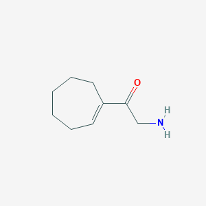 2-Amino-1-(cyclohept-1-en-1-yl)ethan-1-one