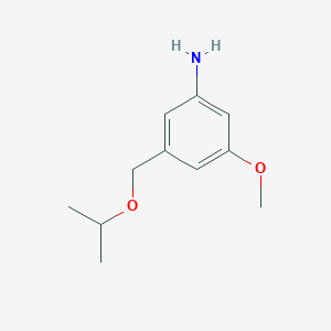 3-Methoxy-5-[(propan-2-yloxy)methyl]aniline