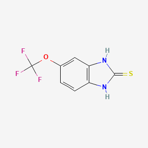 molecular formula C8H5F3N2OS B1320367 5-Trifluoromethoxy-1,3-dihydro-2H-benzimidazol-2-thione CAS No. 97963-59-2