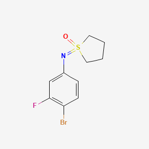 1-[(4-Bromo-3-fluorophenyl)imino]-1lambda6-thiolan-1-one