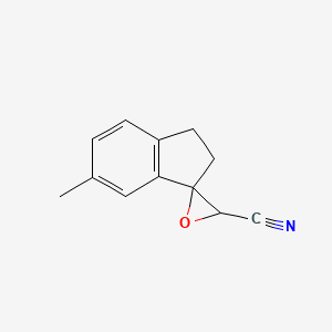 6-Methyl-2,3-dihydrospiro[indene-1,2'-oxirane]-3'-carbonitrile