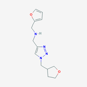 [(Furan-2-yl)methyl]({1-[(oxolan-3-yl)methyl]-1H-1,2,3-triazol-4-yl}methyl)amine