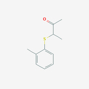 molecular formula C11H14OS B13203739 3-[(2-Methylphenyl)sulfanyl]butan-2-one 