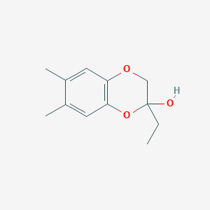 2-Ethyl-6,7-dimethyl-2,3-dihydro-1,4-benzodioxin-2-ol