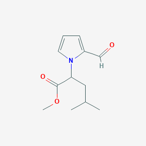 methyl 2-(2-formyl-1H-pyrrol-1-yl)-4-methylpentanoate