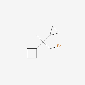 (1-Bromo-2-cyclopropylpropan-2-yl)cyclobutane