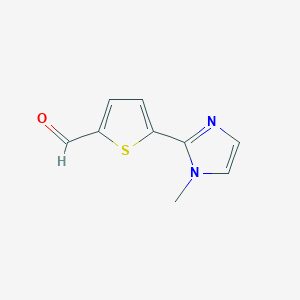 5-(1-Methyl-1H-imidazol-2-YL)thiophene-2-carbaldehyde