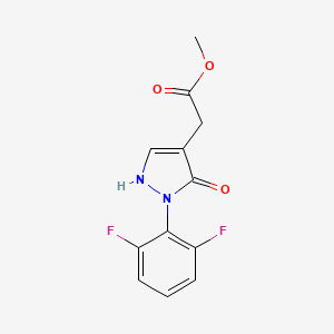 Methyl 2-[2-(2,6-difluorophenyl)-3-oxo-2,3-dihydro-1H-pyrazol-4-yl]acetate