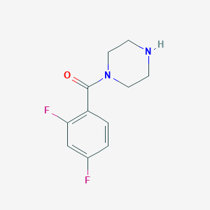 molecular formula C11H12F2N2O B1320380 1-(2,4-Difluorobenzoyl)piperazine CAS No. 926209-09-8