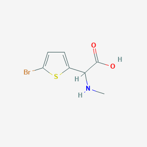 2-(5-Bromothiophen-2-yl)-2-(methylamino)acetic acid