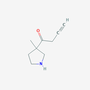 1-(3-Methylpyrrolidin-3-yl)but-3-yn-1-one