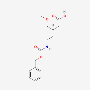 5-{[(Benzyloxy)carbonyl]amino}-3-(ethoxymethyl)pentanoic acid