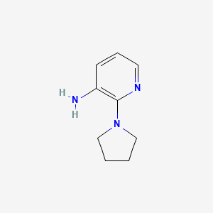 molecular formula C9H13N3 B1320410 2-(Pyrrolidin-1-yl)pyridin-3-amine CAS No. 5028-13-7