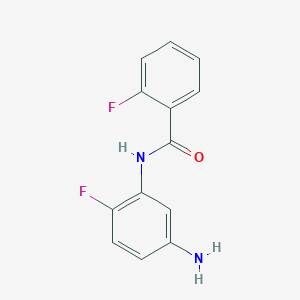 molecular formula C13H10F2N2O B1320411 N-(5-Amino-2-fluorophenyl)-2-fluorobenzamide CAS No. 926199-33-9