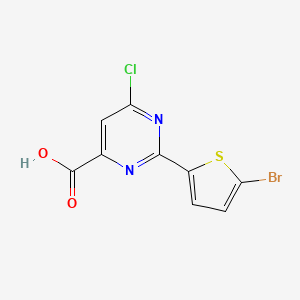 2-(5-Bromothiophen-2-yl)-6-chloropyrimidine-4-carboxylic acid