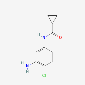 molecular formula C10H11ClN2O B1320418 N-(3-Amino-4-chlorophenyl)cyclopropanecarboxamide CAS No. 926218-17-9