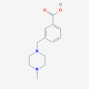 molecular formula C13H18N2O2 B1320423 3-(4-Methylpiperazin-1-ylmethyl)benzoic acid CAS No. 514209-42-8