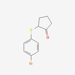 2-[(4-Bromophenyl)sulfanyl]cyclopentan-1-one