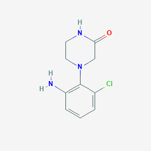 molecular formula C10H12ClN3O B1320427 4-(2-氨基-6-氯苯基)哌嗪-2-酮 CAS No. 926260-60-8