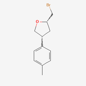 (2S,4R)-2-(Bromomethyl)-4-(4-methylphenyl)oxolane