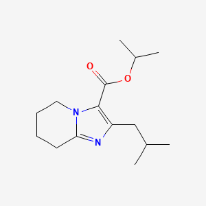 Propan-2-yl 2-(2-methylpropyl)-5H,6H,7H,8H-imidazo[1,2-a]pyridine-3-carboxylate