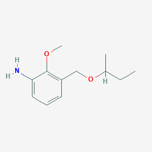 3-[(Butan-2-yloxy)methyl]-2-methoxyaniline